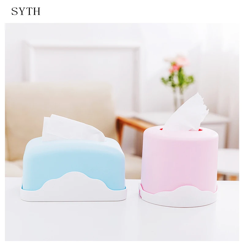 SYTH Creative Living Room Bathroom Cute Plastic Tissue Box Tissue Paper