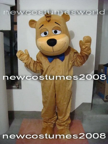 Professional New Brown Yogi Bear Mascot Costume Fancy Dress Adult Size