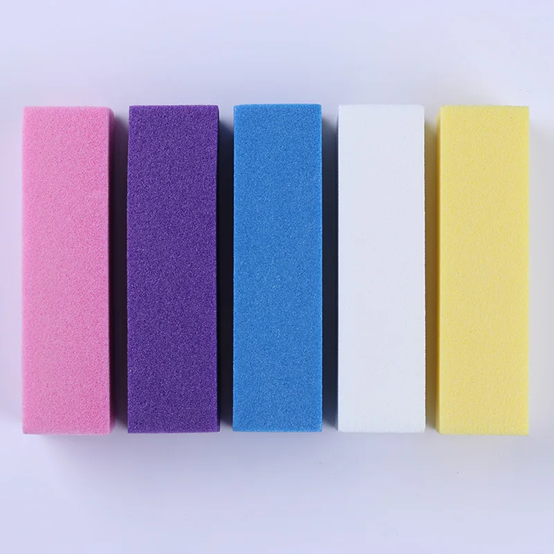 1 шт кубовидная форма пилочка для ногтей шлифовальный буфер блока 5 цветов пилка для дизайна ногтей Педикюр Маникюрный Инструмент для дизайна ногтей случайный цвет