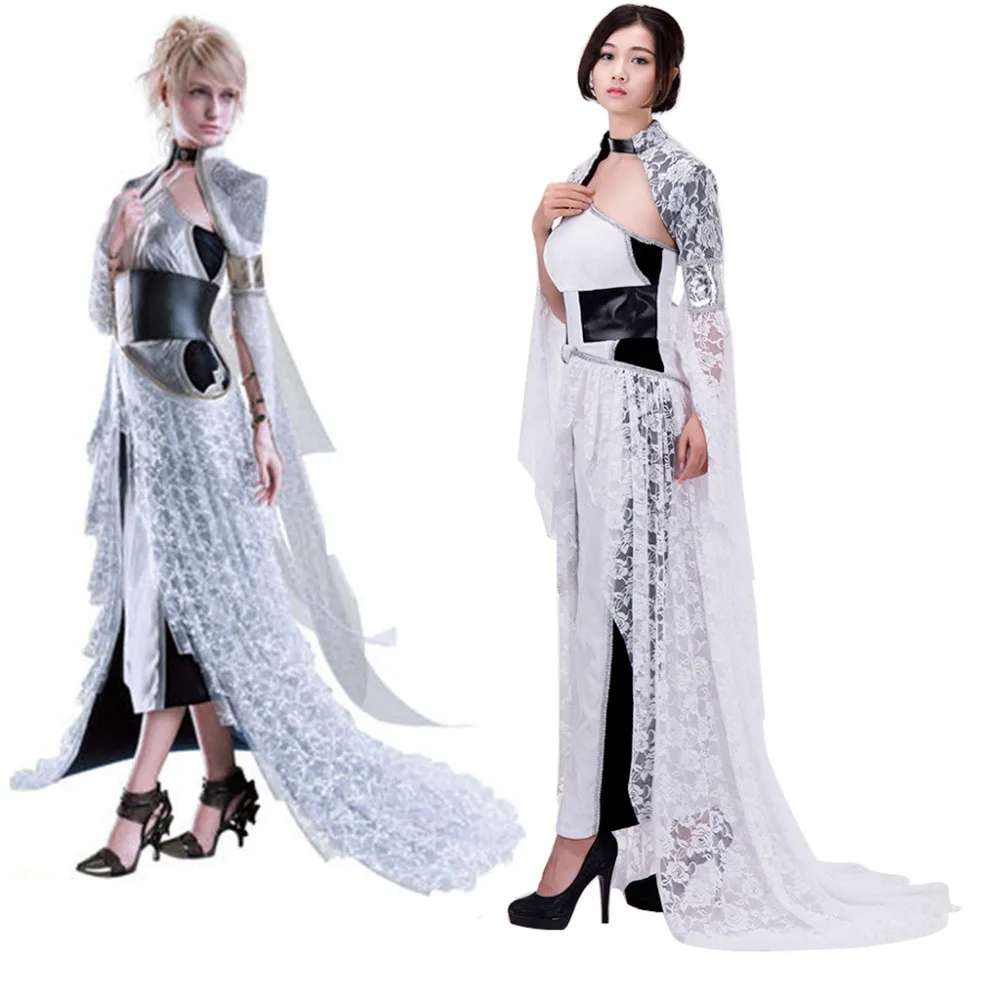 Косплей DIY КИНО Kingsglaive Final Fantasy XV Lunafreya Nox флиурет платье Взрослый Женский Хэллоуин