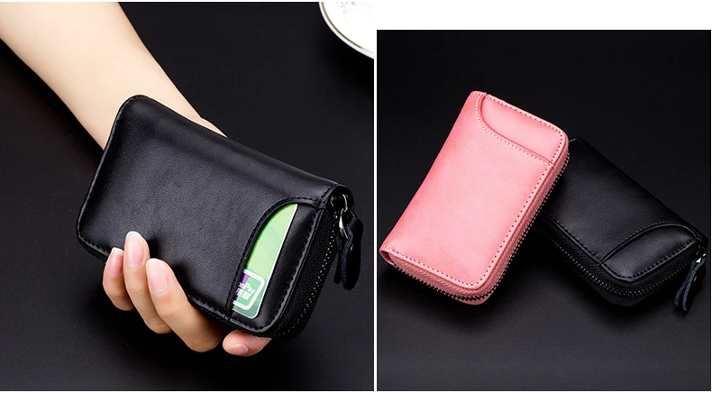Lomelobo Split Leather Unisex Key Wallets Women KeyRing keychain Coin Purse Men Card Holder Organizer Multifunction Car Key Case HCL940 Details (11)