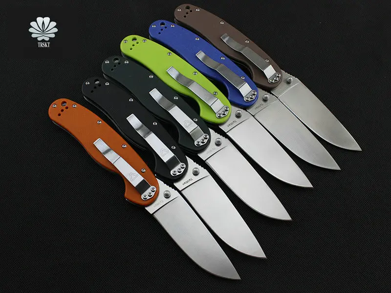 

VOLTRON RAT 1 & RAT 2 Tactical Folding Knife Pocket Knives AUS-8 Blade G10, Camping Hunting Survival Knife Outdoor EDC Tools