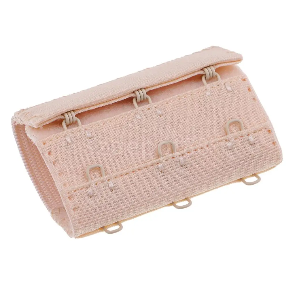 Women 3 Colours Bra Extender 3 Hooks 3 Row Elastic Bra Extension Strap Women's Lingerie Accessories