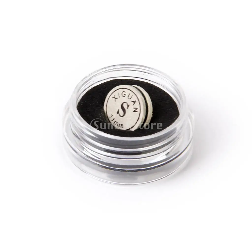 Details about / 11mm Artificial Leather Medium Pool Snooker Cue Tip Humidity Resistant Glue