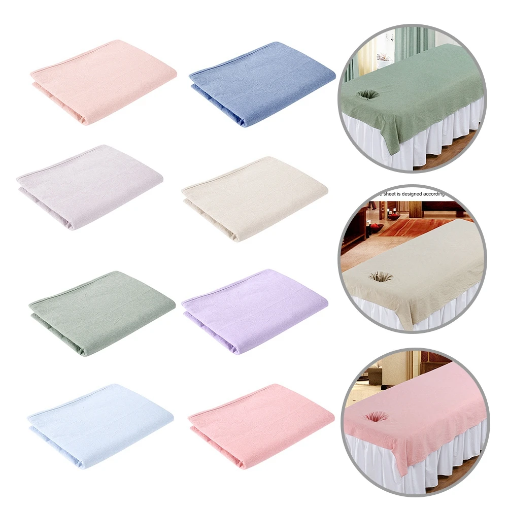 

Massage Bed Cover Beauty Salon Massage Sheet Tattoo Makeup Body SPA Treatment Relaxation Bedsheet With Breath Hole 80 * 200cm