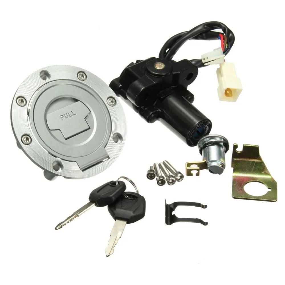 Fuel Gas Cap Lock Ignition Switch Seat Lock with Key Set Replacement
