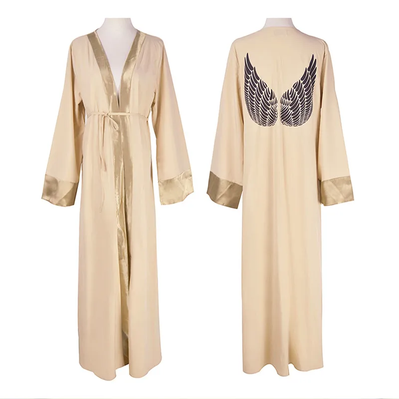 

Fashion Elegant Islamic Abaya Lady Muslim Dress Dubai Saudi Cardigan Robes Arabes Dubai Kaftan Dresses Muslim Clothing 7008