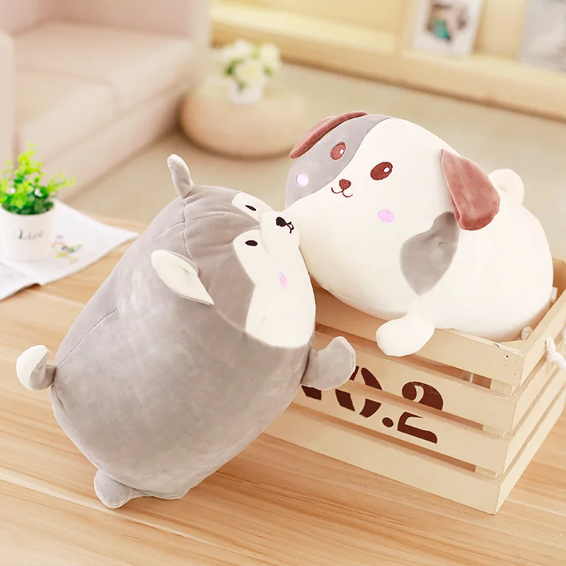 1pcs 4060cm Super Cute Dog Plush Toy Lovely Soft Stuffed Animal Fat Husky Dog Pillow Toys for Children Birthday Christmas Gift (6)