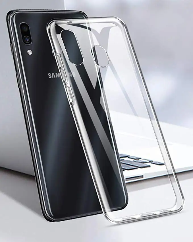 

For Samsung Galaxy A10 A30 A50 Shockproof Soft Clear TPU Cases Capa Clear phone Case shell Fundas Coque
