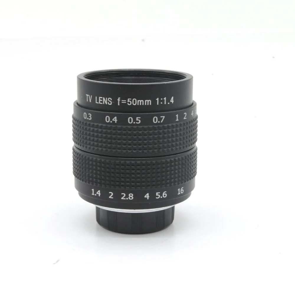 Fujian CCTV 50 мм f1.4 объектив + фотокольцо для фотоаппарата Fuji|50mm lens|cctv 50mm50mm |