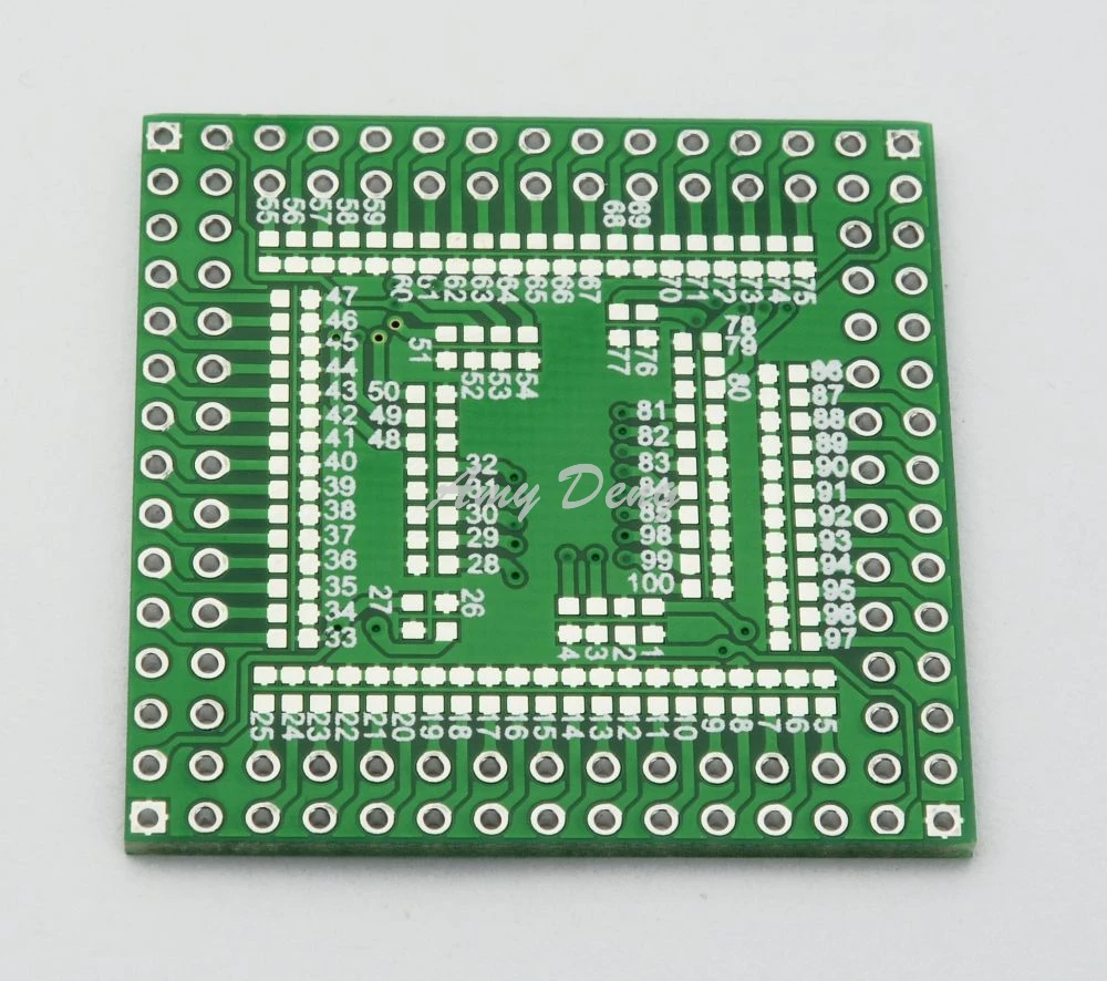 20 шт./лот QFP/EQFP/TQFP/LQFP100/80 SMT поворотный DIP CPU пустая пластина адаптера 0 5 мм|plate adapter|qfp