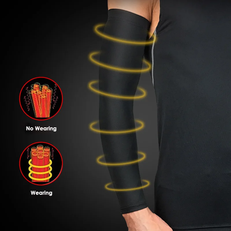 1 шт. дышащая быстросохнущая Защита от ультрафиолетовых лучей рукава для бега баскетбольные налокотники для фитнеса рукавицы для велоспорта