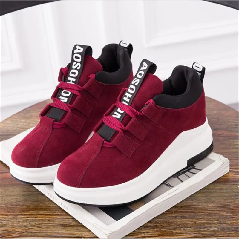 

2019 Spring Autumn Women Casual Shoes Comfortable Platform Height Increasing 5 cm Shoes Woman Sneakers Ladies Trainers chaussure