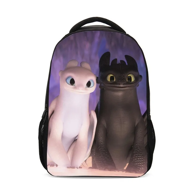 

Backpack For Men Women How To Train Your Dragon Night Fury 3D Printing Bookbag Travel Backbag Laptop Backpack Casual Daypacks