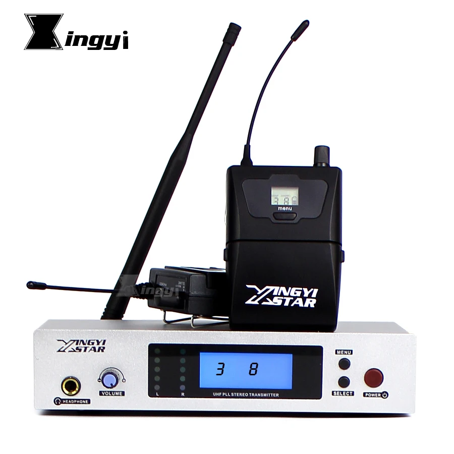 UHF Wireless In Ear Monitor System Monitoring Professional Stereo