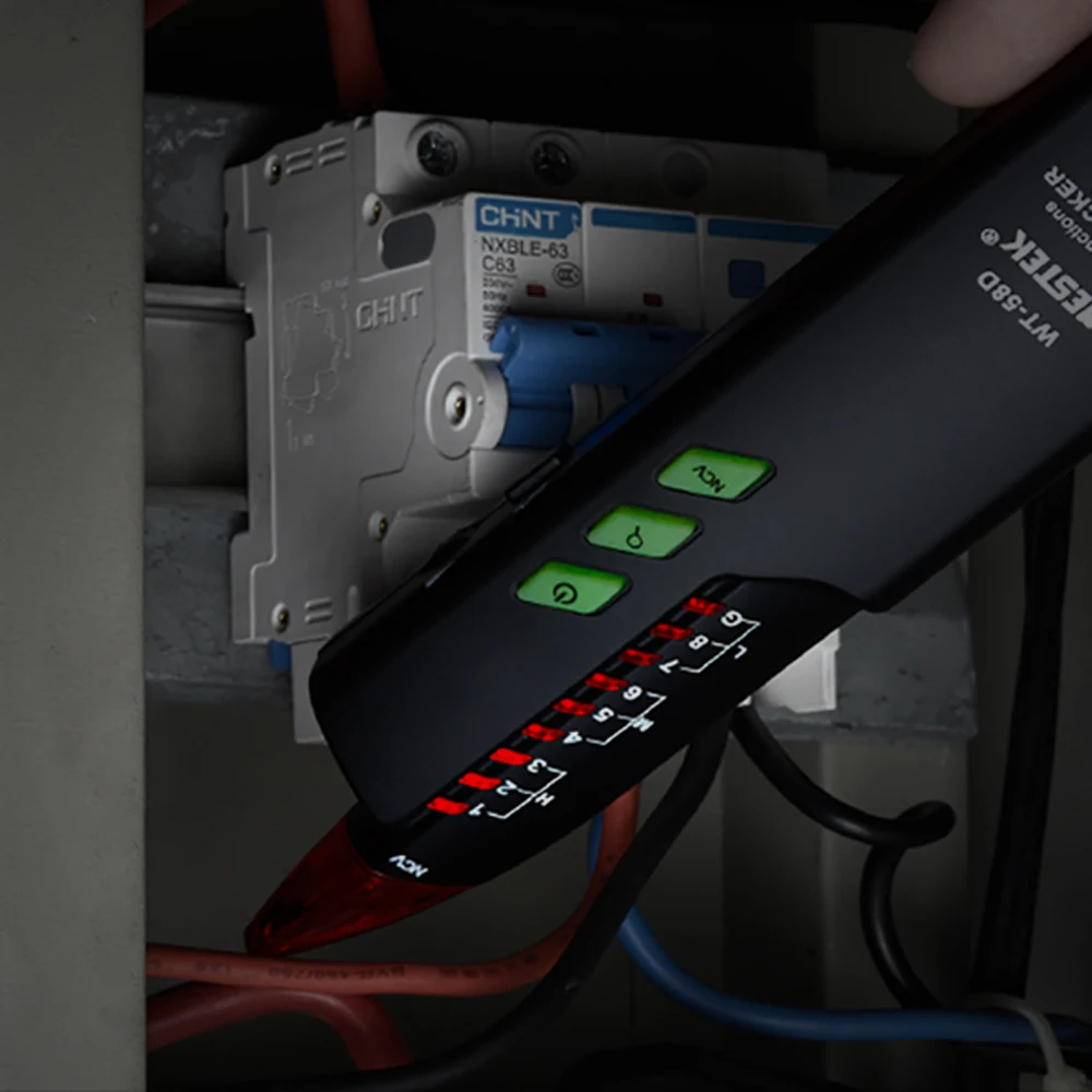 

NVC Telephone Wire Tracker Cable Tester Technology Design No interference/Noise Electrical Line Finding Testing RJ11 RJ45