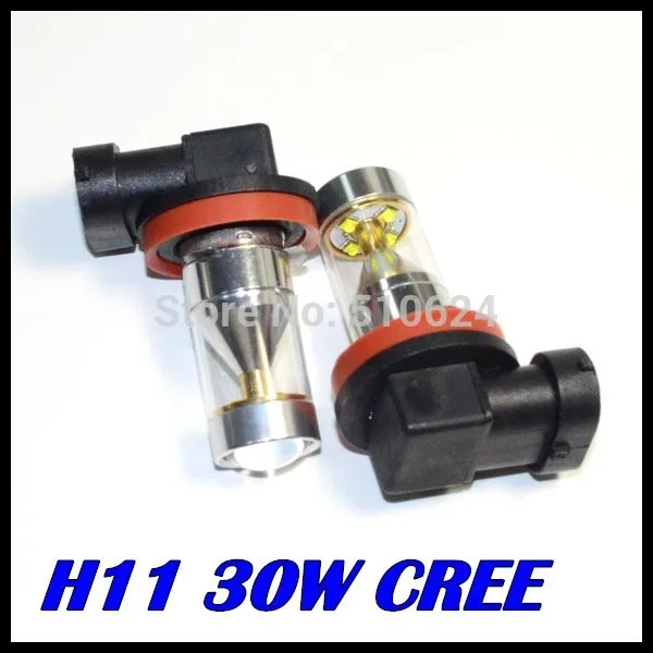 

10 X auto led light H11 led light High Power Fog DRL 30W H11 Car LED Day Driving Head Bulb Light Lamp 12V Xenon White