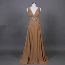 Шифоновые вечерние платья знаменитостей с v-образным вырезом цвета хаки, платье с красной ковровой дорожкой, платье для танцев со звездами, женское свадебное платье для гостей, Индивидуальный размер, цвет d41
