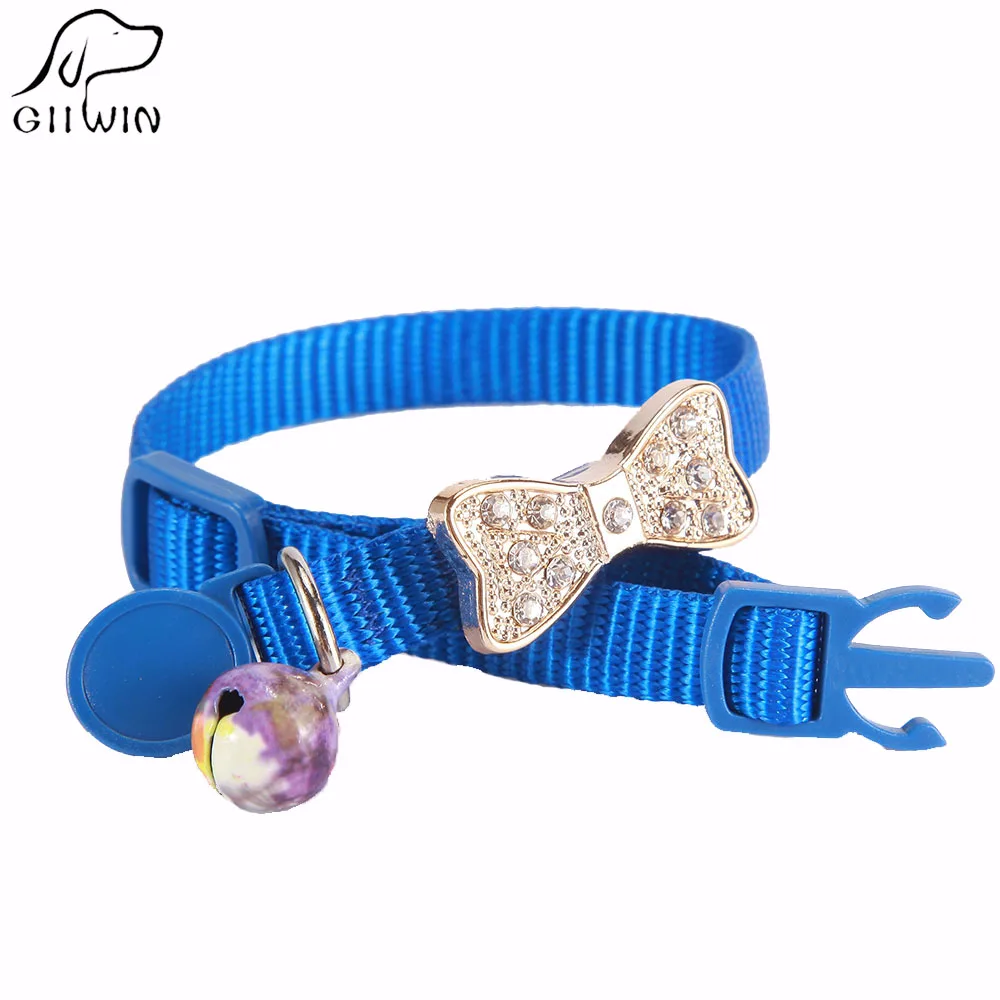 [GIIWIN] Neck Collar Cat Adjustable Pet Products Bell Leash Collar
