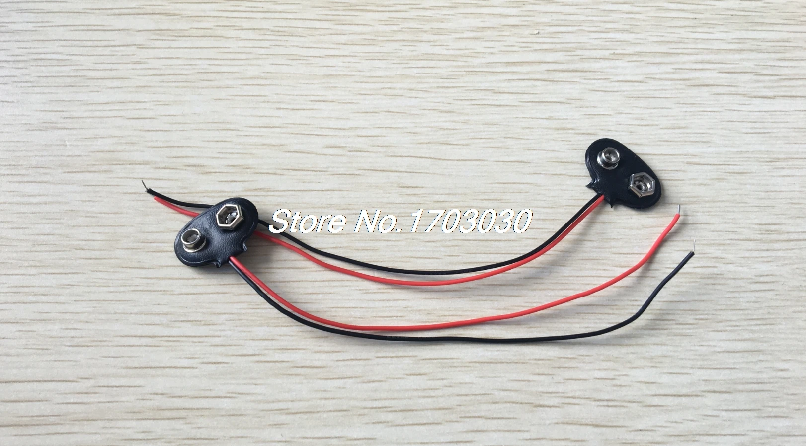 Clip o Conector da Bateria de 9 Snap on Volts 10 cm 1000 Pcs 9 v