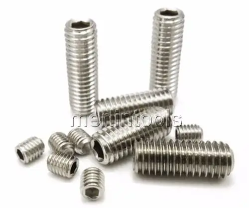 200Pcs 4-40 to 10-32 Set Allen Head Hex Socket Screws Bolts Assortment Kit