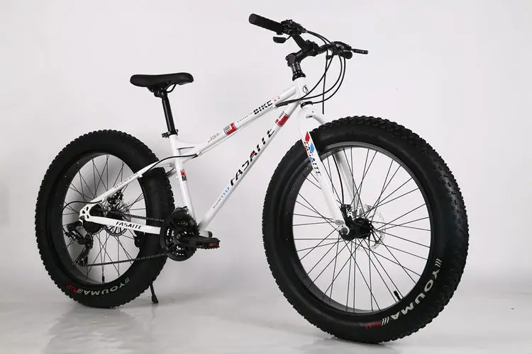 Cheap New X-Front brand carbon steel frame Snowmobile 4.0 fat wide Tire 7/21/24/27 Speed downhill mountain Beach Bike MTB bicycle 6