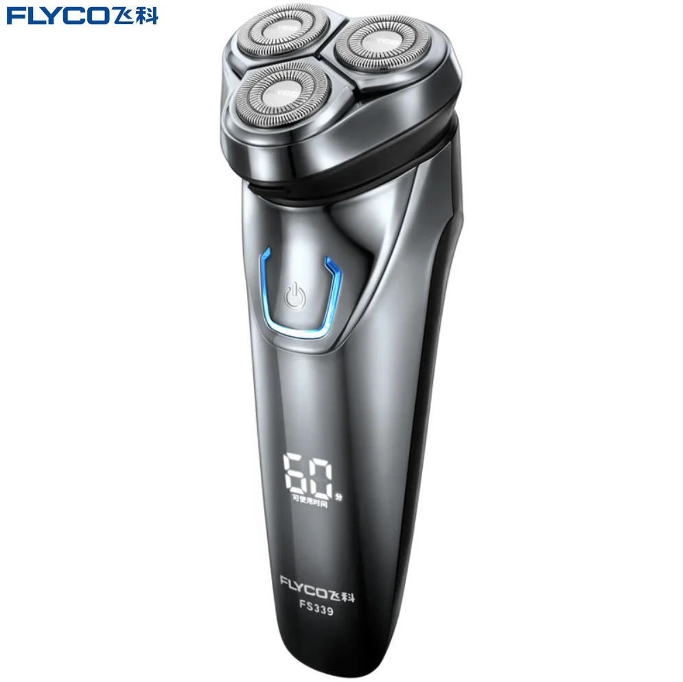 Flyco fs336 110v 220v Мужская бритва Горячая FLYCO моющаяся перезаряжаемая роторная мужская электробритва FS338 1h зарядка fs339