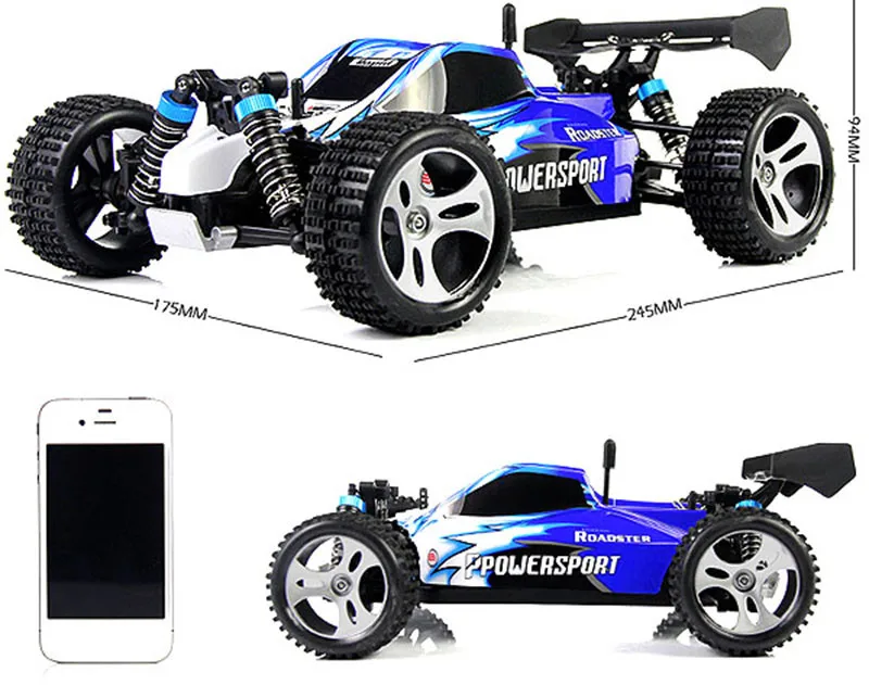 Wltoys A959 B 2 4G 4CH высокоскоростной Радиоуправляемый автомобиль гоночный скоростной