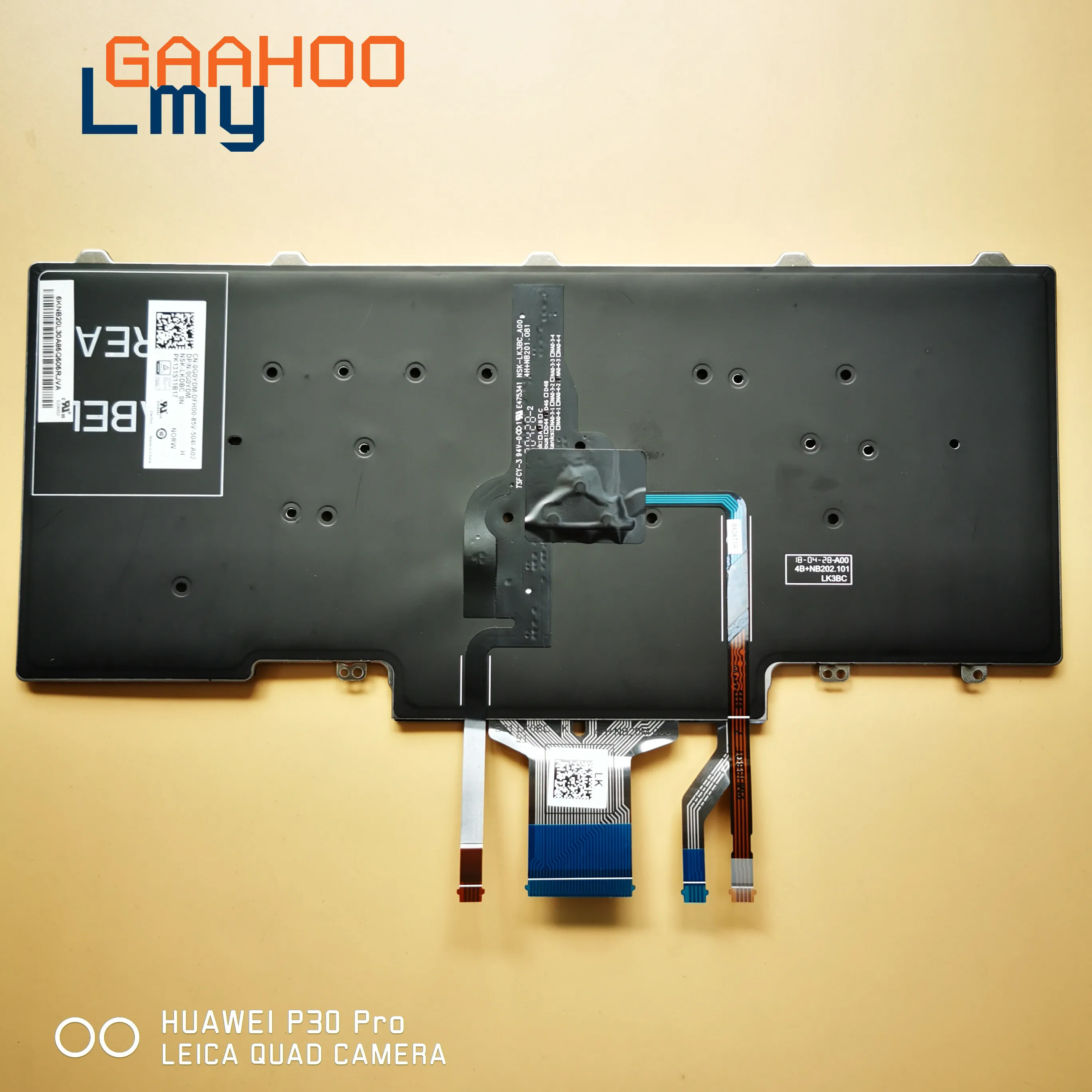 Клавиатура NORDI NORW для ноутбука Dell Latitude E5450 E7450 7470 7480 7490 5470 5480 5490 черная/w подсветка и