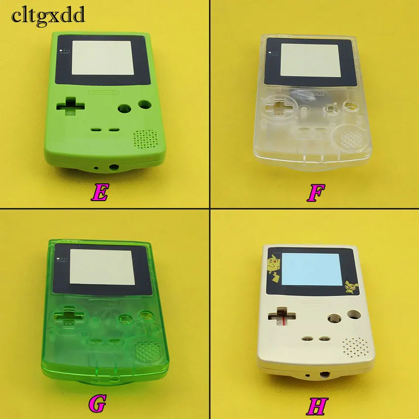 

cltgxdd Full Housing Shell Cover for Nintendo For GameBoy Color Repair Part Housing Shell Pack For GBC