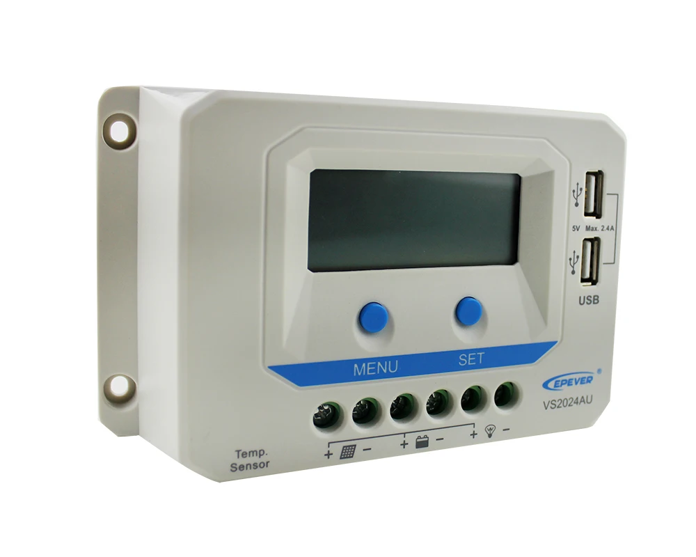 Контроллер заземления VS2024AU 20 А 12/24 в с ЖК дисплеем|charge controller|charge cablecontrol chemistry |