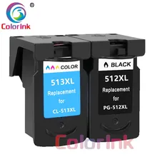 ColoInk 2 шт PG512 CL513 чернильный картридж для Canon PG 512 CL 513 512XL Pixma MP240 MP250 MP270 MP230 MP480 MX350 струйный принтер