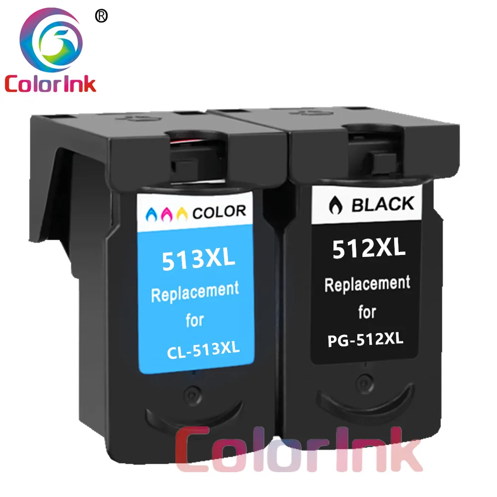 2 шт. PG512 CL513 картридж для Canon PG 512 CL 513 512XL Pixma MP240 MP250 MP270 MP230 MP480 MX350 струйный принтер |