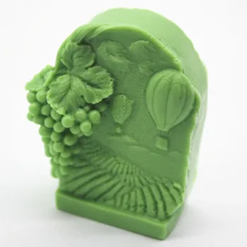 

grape round soap DIY silicone mold cake making Handmade soap mould