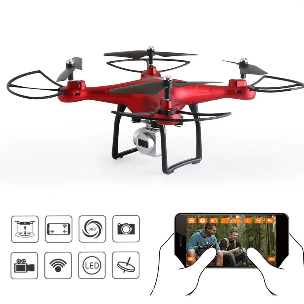 

SMRC S10 2.4G RC Quadrocopter Drones With 720P HD Camera FPV WIFI Professional Quadcopter One Key Take Off 3D Flip Pocket DRON