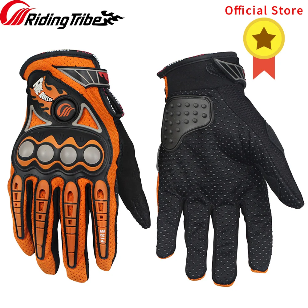 

Riding Tribe Motorcycle Protective Gloves Summer Motorbike Motocross Cycling Street Moto Racing Protection Hands Guards MCS-23