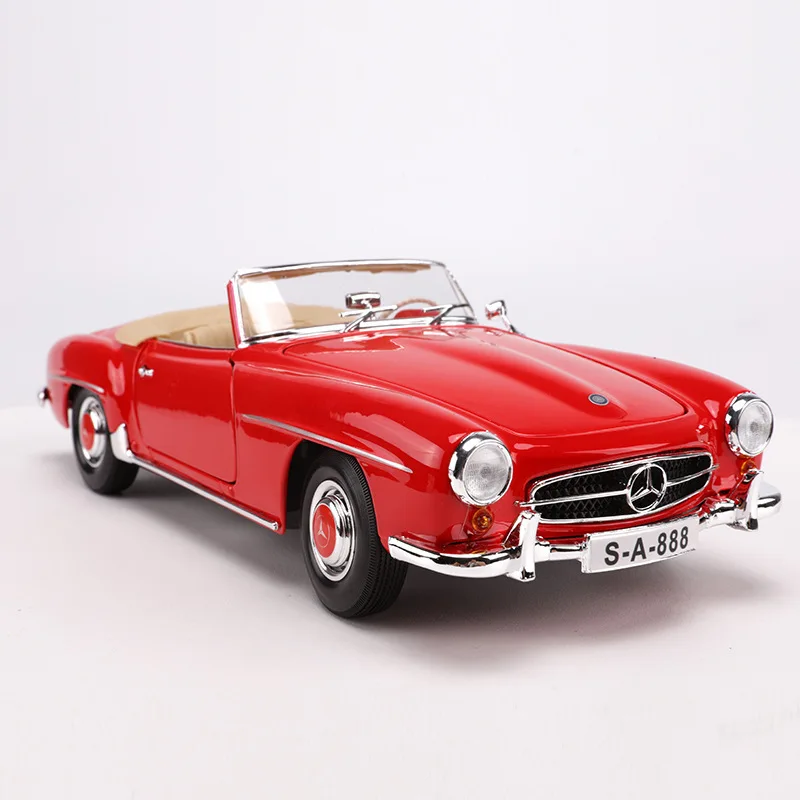 Maisto 1/18 Benz 1955 190SL модель автомобиля имитация литья под давлением украшения игрушки