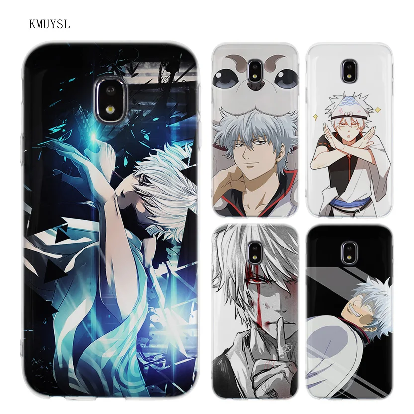 

KMUYSL Anime Gintama Gintoki TPU Transparent Soft Case Cover for Samsung Galaxy J5 J7 J3 2016 2017