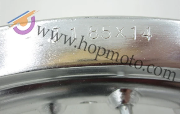 Задние диски 14 дюймов алюминиевый сплав диск пластина колеса диски 1,85x14 дюймов для китайского грязи велосипед ямы колеса запасные части
