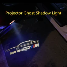 2 шт./компл. для BMW 2 3 4 5 6 7 8 серии Автомобильная дверь с электроприводом Предупреждение световой проектор Ghost Shadow Light Дверь Добро пожаловать Свет
