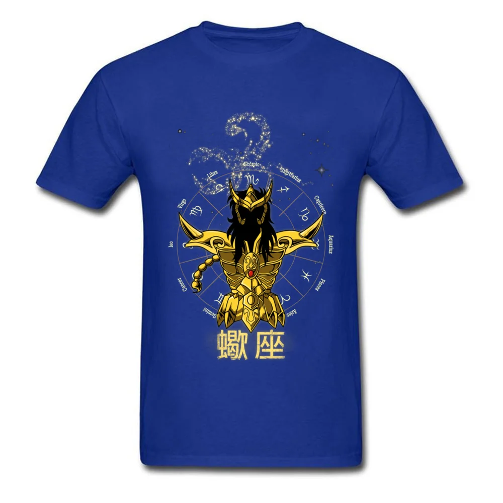 SCORPIO Tees Brand Round Neck Customized Short Sleeve All Cotton Men Top T-shirts Design Tee Shirts Wholesale SCORPIO blue