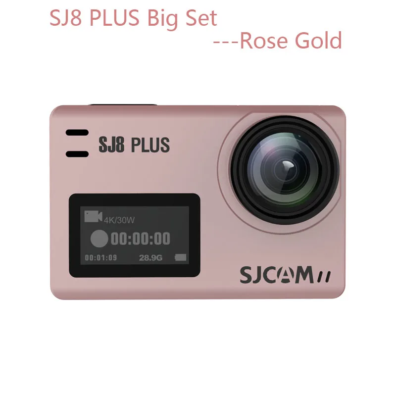 SJCAM экшн камера SJ8 PRO Спорт DV SJ8 плюс 4 К Wi-Fi удаленные 2,3 Сенсорный экран 30 м Водонепроницаемый SJ открытый спорт Cam 1290 P SJ8 Air экшен камера - Цвет: SJ8 PLUS Rose Gold