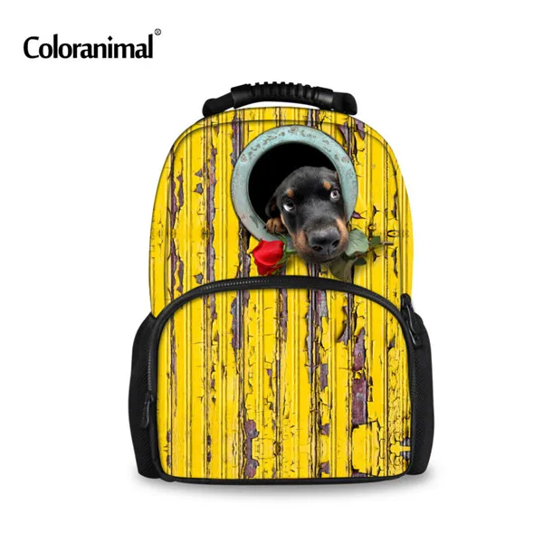 C0172A Coloranimal Школьный Рюкзак Для Подростка Обувь для мальчиков Обувь для девочек милые животные собака Женский Мужской рюкзак модные женские туфли Для мужчин Фетр Bagpack ранец - Цвет: C0172A