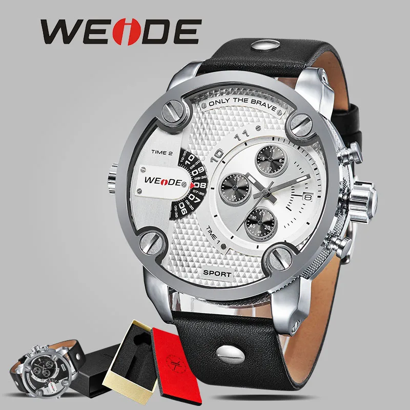 

WEIDE automatic watch leather men luxury sport watch relogios original shockproof waterproof Wrist watch mehanical hand wind