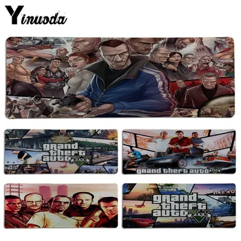

Yinuoda Simple Design Grand Theft Auto 5 Keyboard Gaming MousePads Size for 300*700*2mm and 300*900*2mm Game Mousepad
