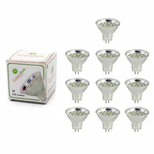 GreenSun 10Pcs Set 3W MR11 Led Spotlight GU4 LED Bulb 2835 SMD Lamp Energy Saving Led Spot Light Bulb Cool/Warm White