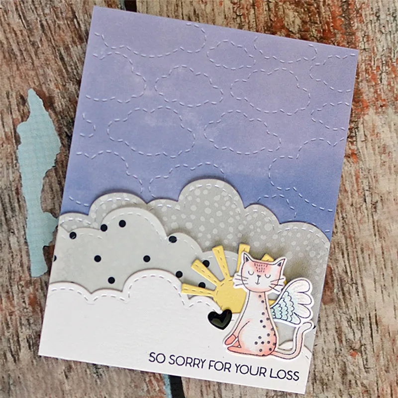 

Naifumodo Background Clouds Metal Cutting Dies New 2019 for Dies Scrapbooking Card Making DIY Craft Embossing Stencil Decor