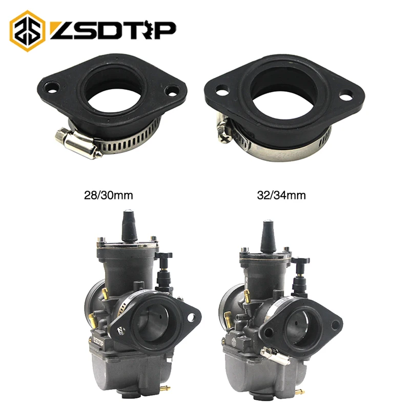 ZSDTRP Universal Motorcycle Carburetor Adapter Inlet Intake Pipe Rubber Connector Fit Koso PWK