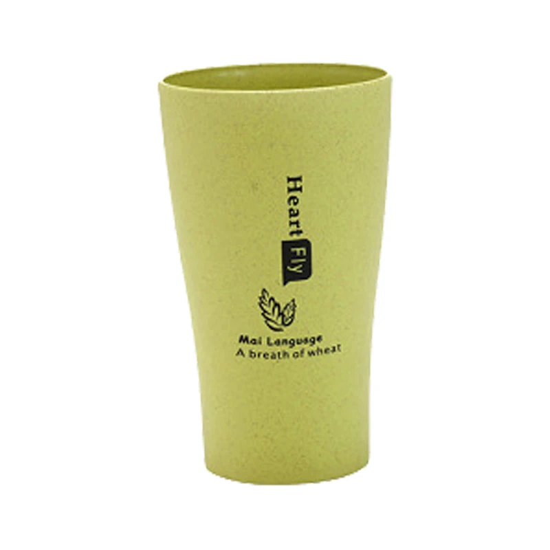 JOUDOO BPA чашка для воды домашняя чашка из пшеничной соломы Экологичные стаканы для путешествий Подарок для влюбленных 10 - Цвет: green