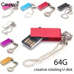 Cewaal USB 2,0 Mini Портативный Memory Stick-накопитель u-диск внешних накопителей Компьютерные аксессуары высокого Скорость PC Тетрадь 64 г